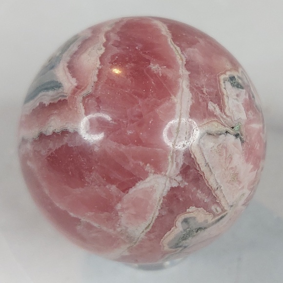 Rhodochrosite Sphere | Love • Emotional Healing • Joyful Energy - Picture 8 of 9